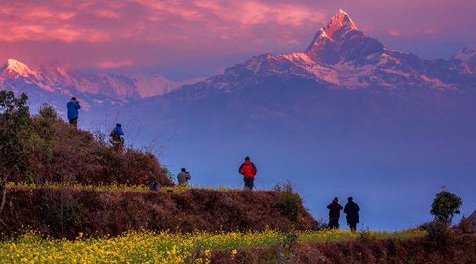 Magnificent View of the Annapurna Himalaya